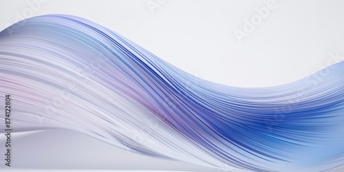 Abstract Blue and White Wave