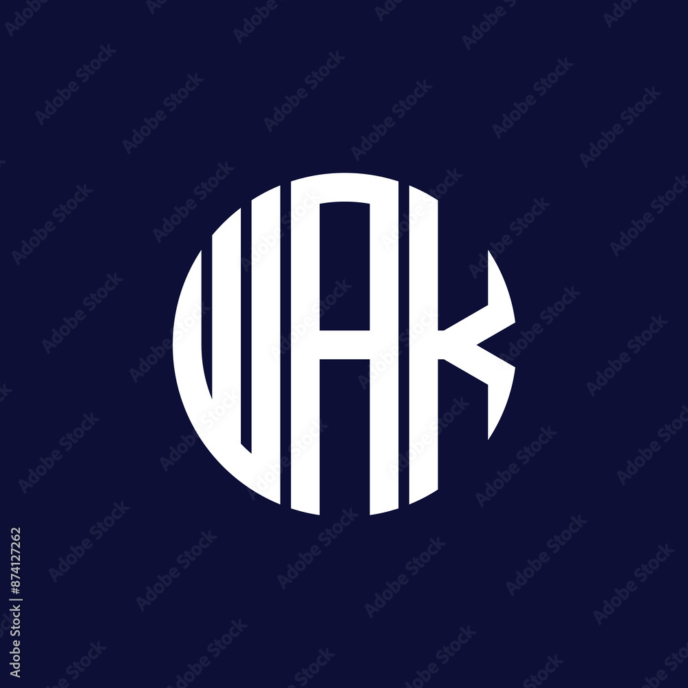 Fototapeta premium wak circle logo design