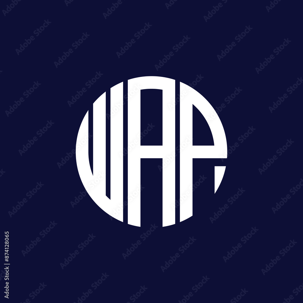 Obraz premium wap circle logo design