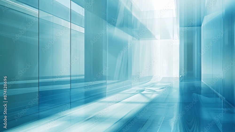 Sky Blue Hue Minimalistic Glass block space in a Modern Atmosphere, future smart office, business concept, Graphic Resources, Wallpapers, Brochure, Websites, banner design, Advertising, background Sky Blue Hue Minimalistic Glass block space in a Modern Atmosphere, future smart office, business concept, Graphic Resources, Wallpapers, Brochure, Websites, banner design, Advertising, background