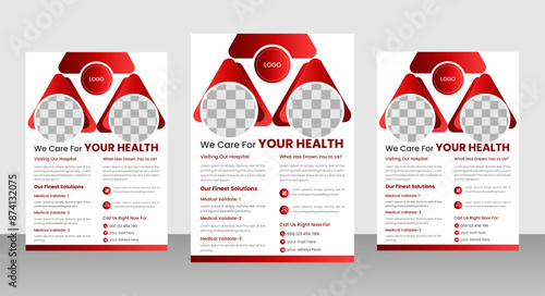 Business brochure flyer design a4 template..