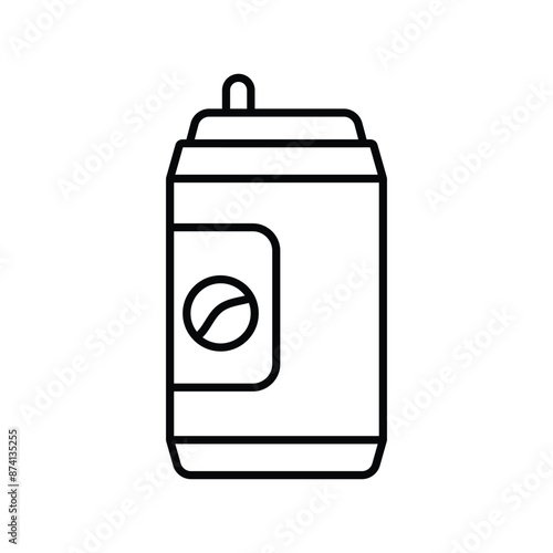 cola icon with white background vector stock illustration