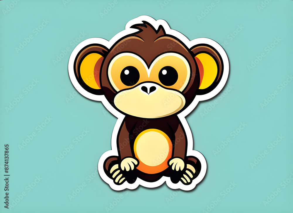 Obraz premium monkey generative ai