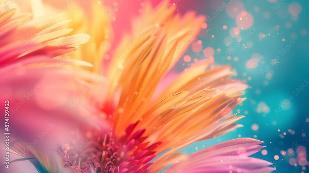 Carnation pink, sunburst yellow, and turquoise blue grainy gradient, fresh and lively for youthful designs Carnation pink, sunburst yellow, and turquoise blue grainy gradient, fresh and lively for youthful designs