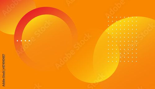 Abstract geometric orange and yellow color background. Creative illustration for poster, web, landing, cover, greeting, EPS 10