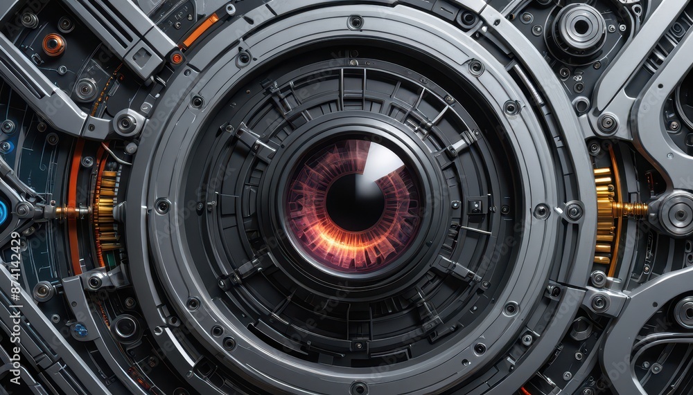 Futuristic Robotic Eye.