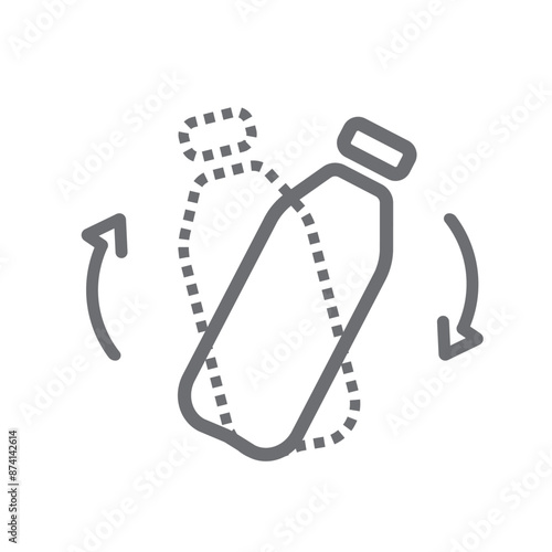 Shake well before using, label, icon, vector.