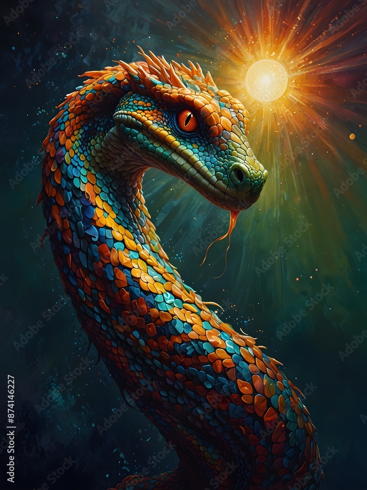 Bearded Dragon Against the Sun Bearded Dragon Against the Sun