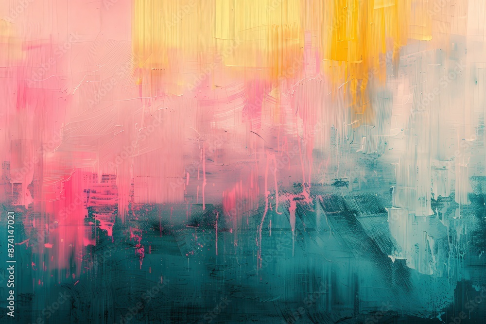 Abstract Surreal Digital Artwork with Soft Focus Gradient In Pastel Colors Abstract Surreal Digital Artwork with Soft Focus Gradient In Pastel Colors