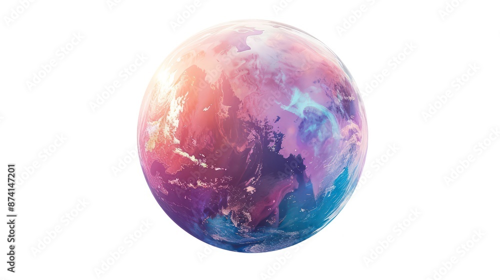 3D spherical planet of Earth 3D spherical planet of Earth