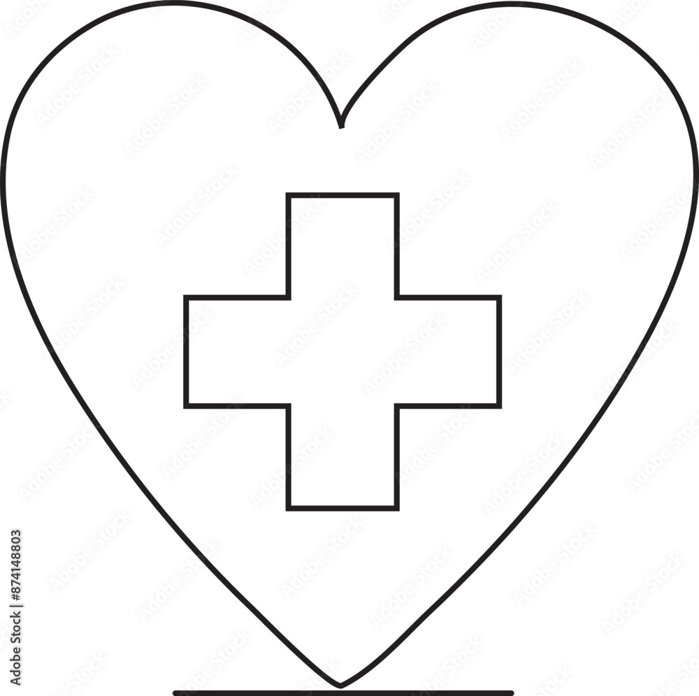 Obraz premium Medical Care Outline Icon