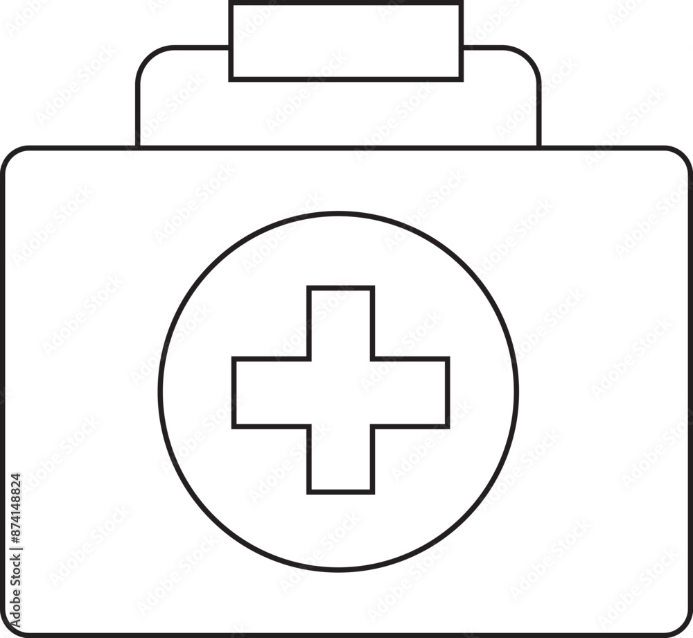 Fototapeta premium Medical Care Outline Icon