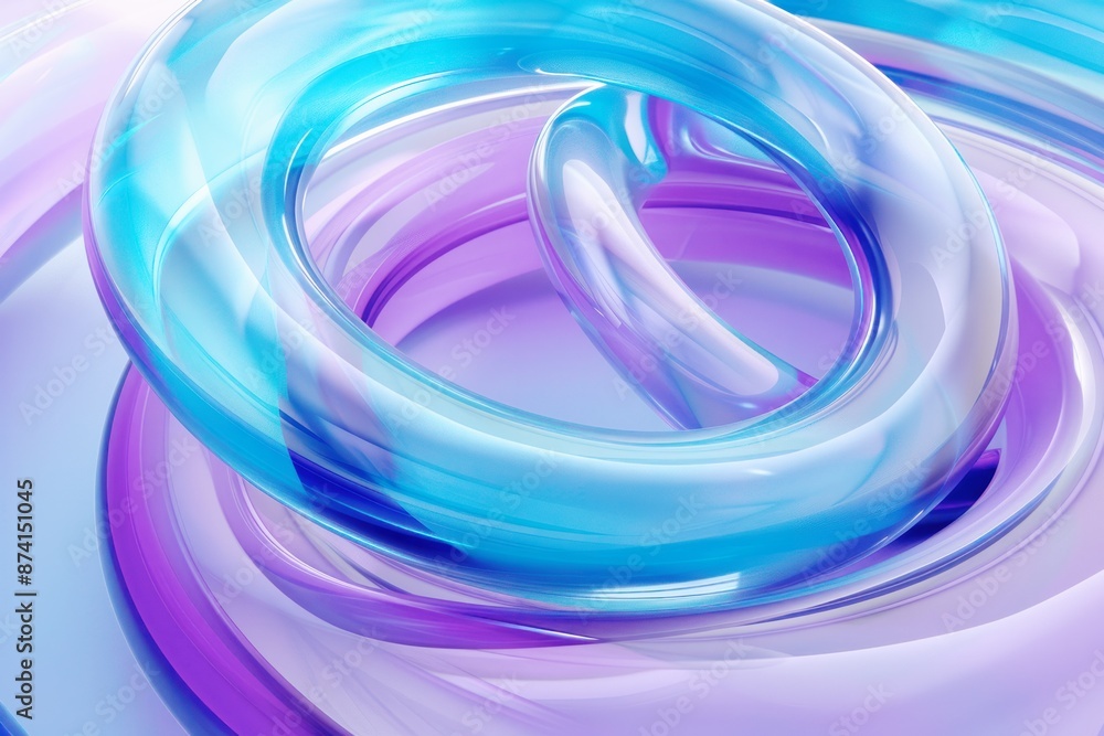 abstract background with 3d glass futuristic circles abstract background with 3d glass futuristic circles