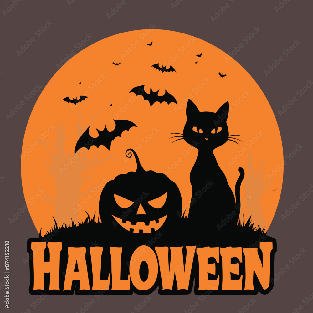 A Smokey happy Halloween time. T-shirt design. A Smokey happy Halloween time. T-shirt design.