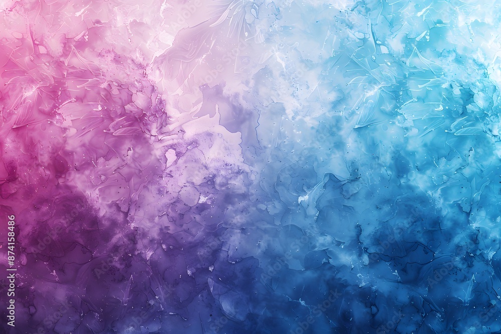 Abstract Watercolor Art with Gradient Pink and Blue Hues Abstract Watercolor Art with Gradient Pink and Blue Hues