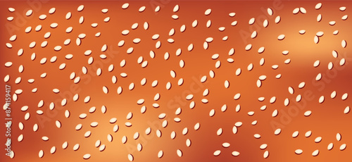hamburger bread bun restaurant delicious burger texture vector illustration