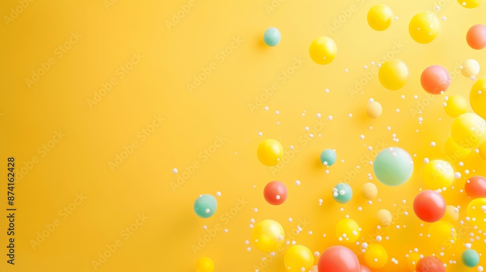 Sunny Yellow Bliss - Cheerful and Vibrant Background with Ample Space for Copy or Design Elements Sunny Yellow Bliss - Cheerful and Vibrant Background with Ample Space for Copy or Design Elements