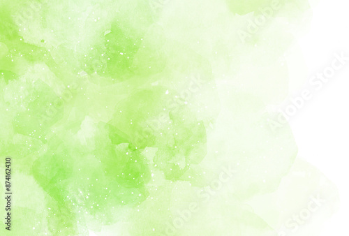 背景素材_水彩テクスチャ_黄緑色