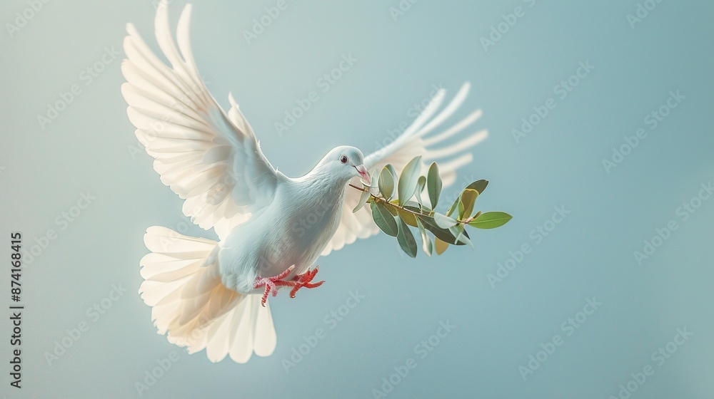 Dove of Peace with Olive Branch Dove of Peace with Olive Branch
