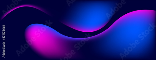 abstract blue and pink liquid modern banner background. gradient fluid shapes design