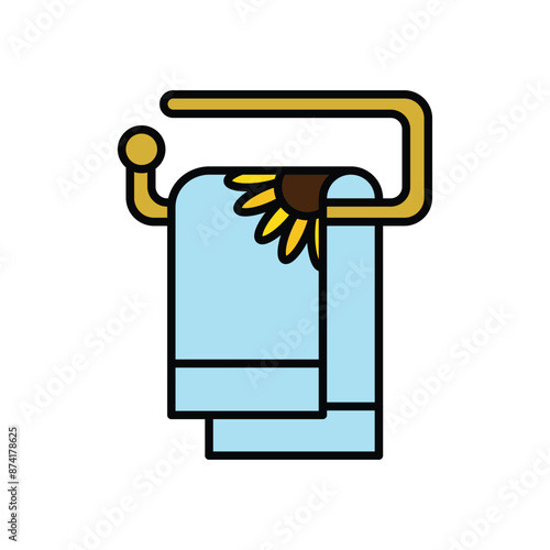 Towel icon vector design templates simple and modern