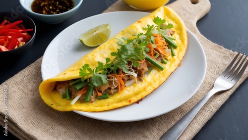 Kai Yat Sai (Thai Stuffed Omelette)