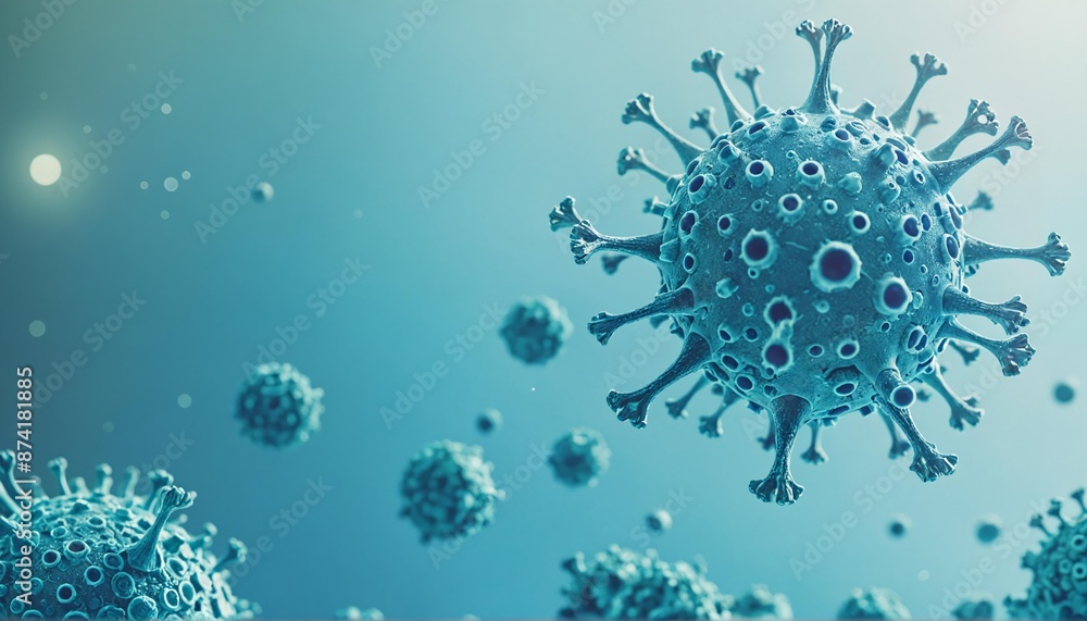 Virus Visualization in Biotechnology, Futuristic Microscopic Study of Infectious Disease Virus Visualization in Biotechnology, Futuristic Microscopic Study of Infectious Disease