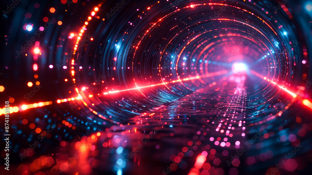Obraz premium background digital of technology futuristic of AI