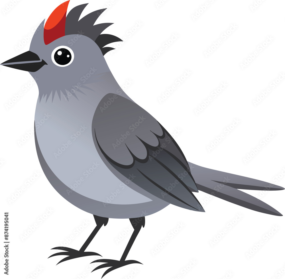 Fototapeta premium gray catbird vector