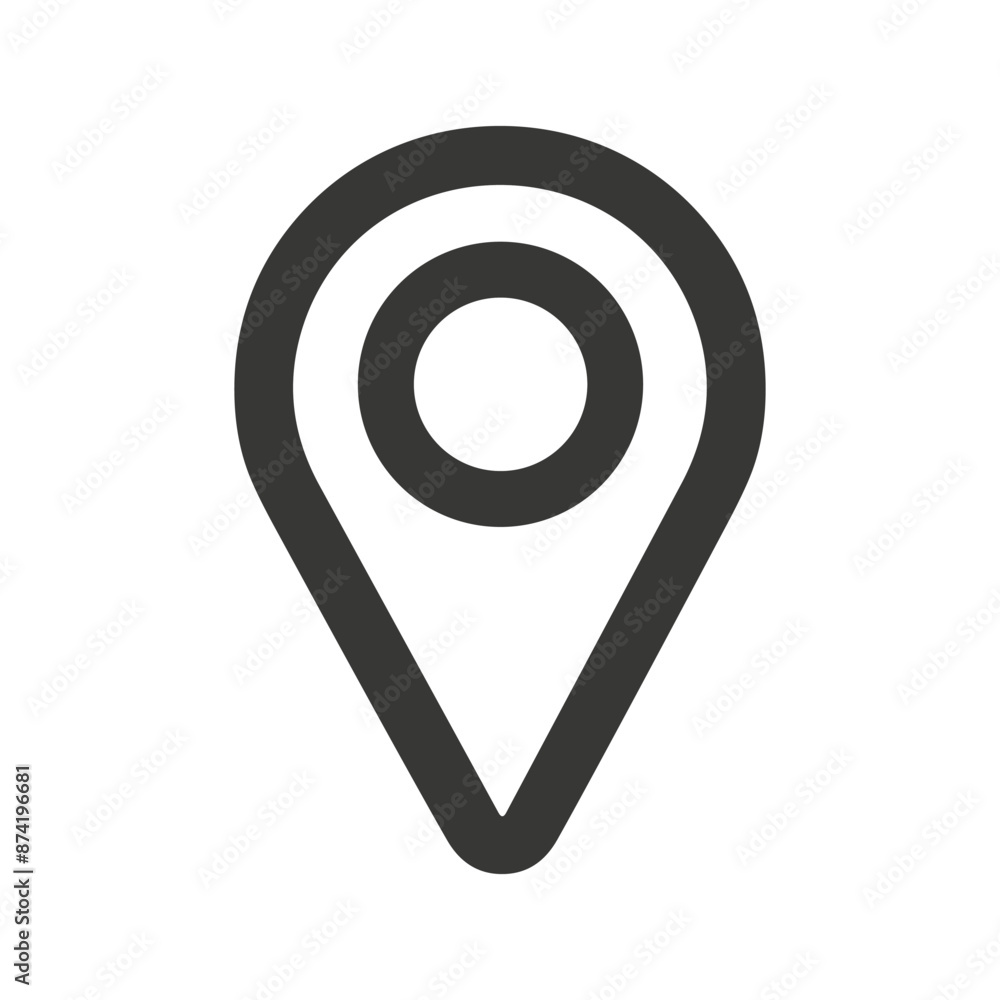 Map point icon vector illustration isolated on a white background Map point icon vector illustration isolated on a white background