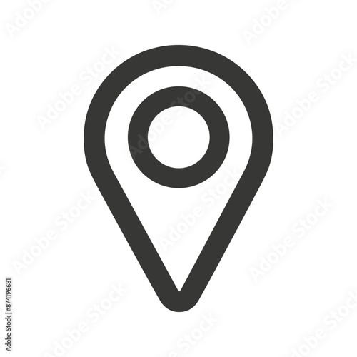 Map point icon vector illustration isolated on a white background