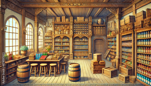 Wallpaper Mural General Store Interior RPG Background Torontodigital.ca