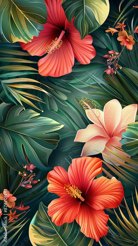 Image Illustration of Mother?s Day banner with copy space and flowers Image Illustration of Mother?s Day banner with copy space and flowers