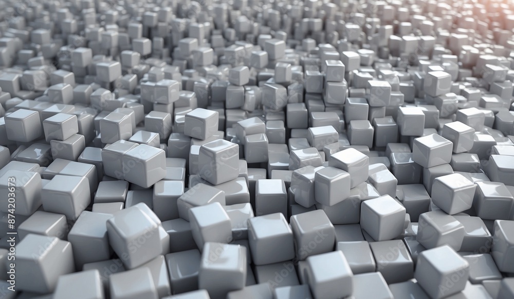 Artistic 3D cube structure forming a dense, abstract array Artistic 3D cube structure forming a dense, abstract array