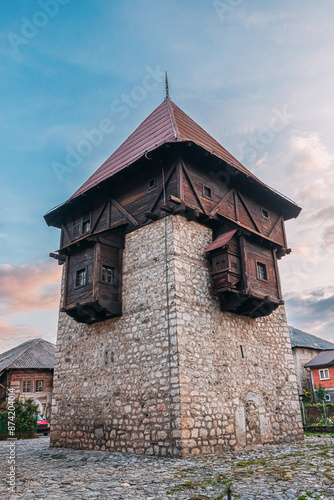 Kula Redzepagica: A historic landmark in Plav, Montenegro, featuring medieval architecture and ancient fortification photo