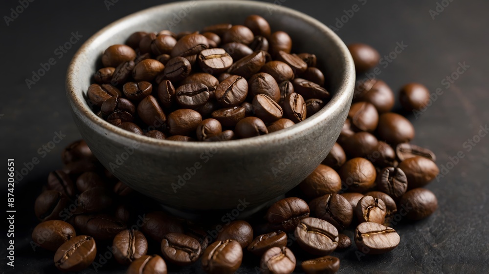 a bowl of fresh coffee bean