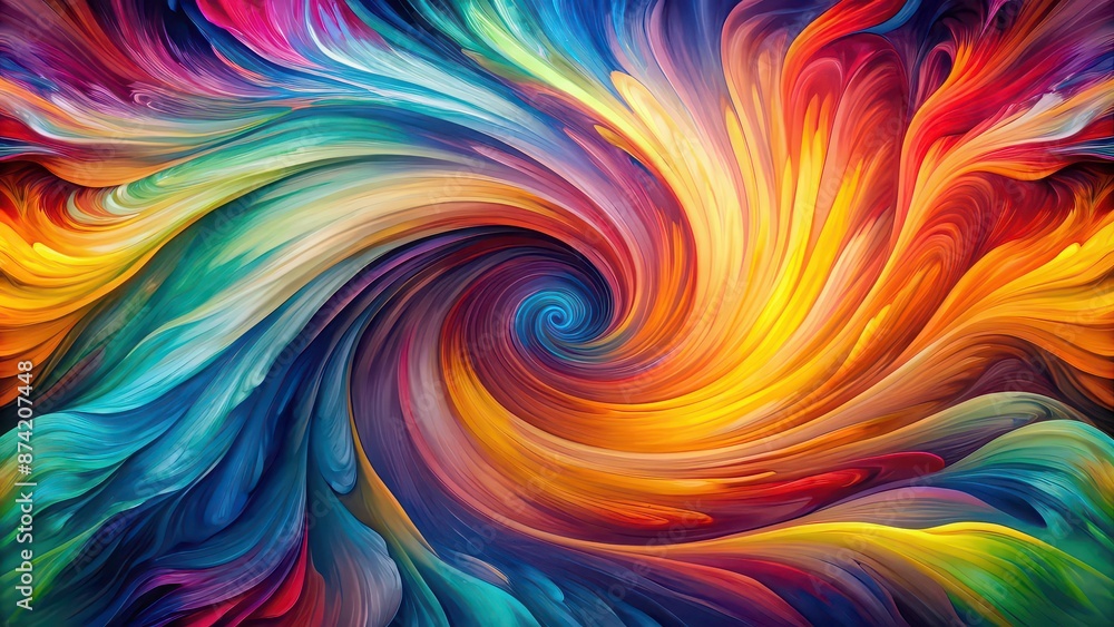 Vibrant abstract painting with swirling colors creating dynamic and energetic visual effect , colorful, abstract, art Vibrant abstract painting with swirling colors creating dynamic and energetic visual effect , colorful, abstract, art