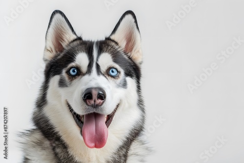 Happy Husky with Striking Blue Eyes © Valentin