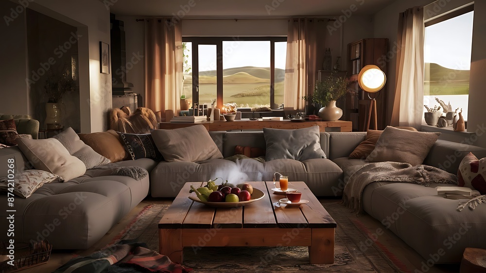 Interior Living Room Wall Mock Up Background Interior Living Room Wall Mock Up Background