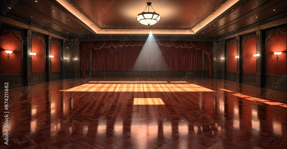 ballroom in palace mansion. elegant formal room interior design decor. smooth reflective stone floors with warm colors and lighting. spot light and intricate ceiling. ballroom in palace mansion. elegant formal room interior design decor. smooth reflective stone floors with warm colors and lighting. spot light and intricate ceiling.