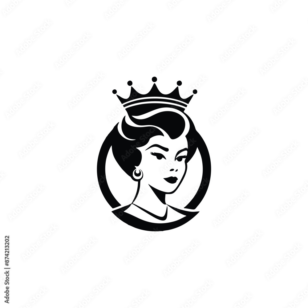 queen logo design vector beauty queen hair and mascot and logo.
queen logo design vector beauty queen hair and mascot and logo.