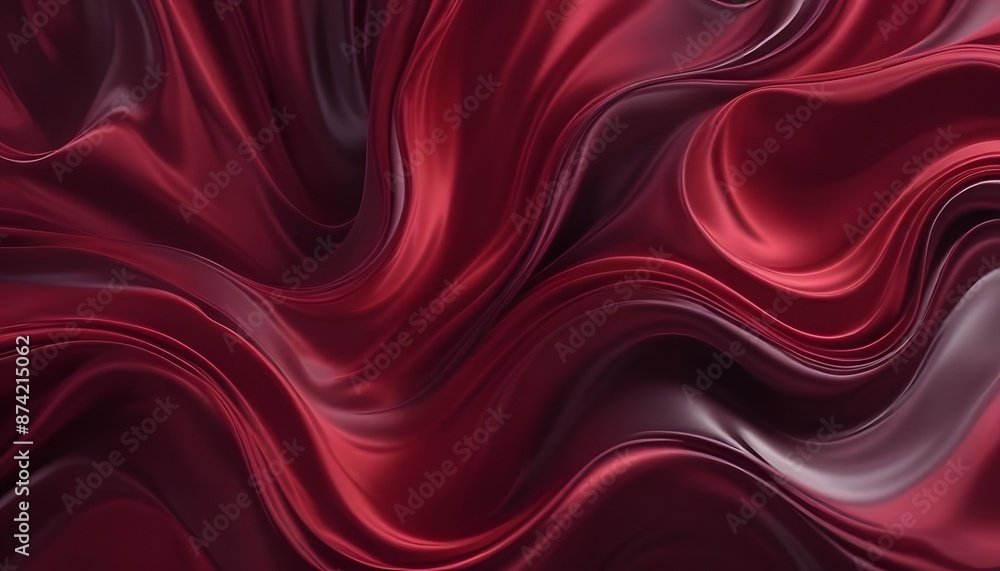 4k Amazing abstract maroon curved silk texture. 3d banner dark royal red color. Oil marble trendy dynamic art with a glowing effect. Wavy fluid modern deluxe background. Passion lovely banner 4k Amazing abstract maroon curved silk texture. 3d banner dark royal red color. Oil marble trendy dynamic art with a glowing effect. Wavy fluid modern deluxe background. Passion lovely banner