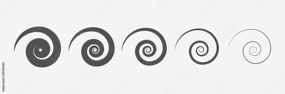 Curve stripe, wave twirl elements. Funnel, vortex. Vector Curve stripe, wave twirl elements. Funnel, vortex. Vector