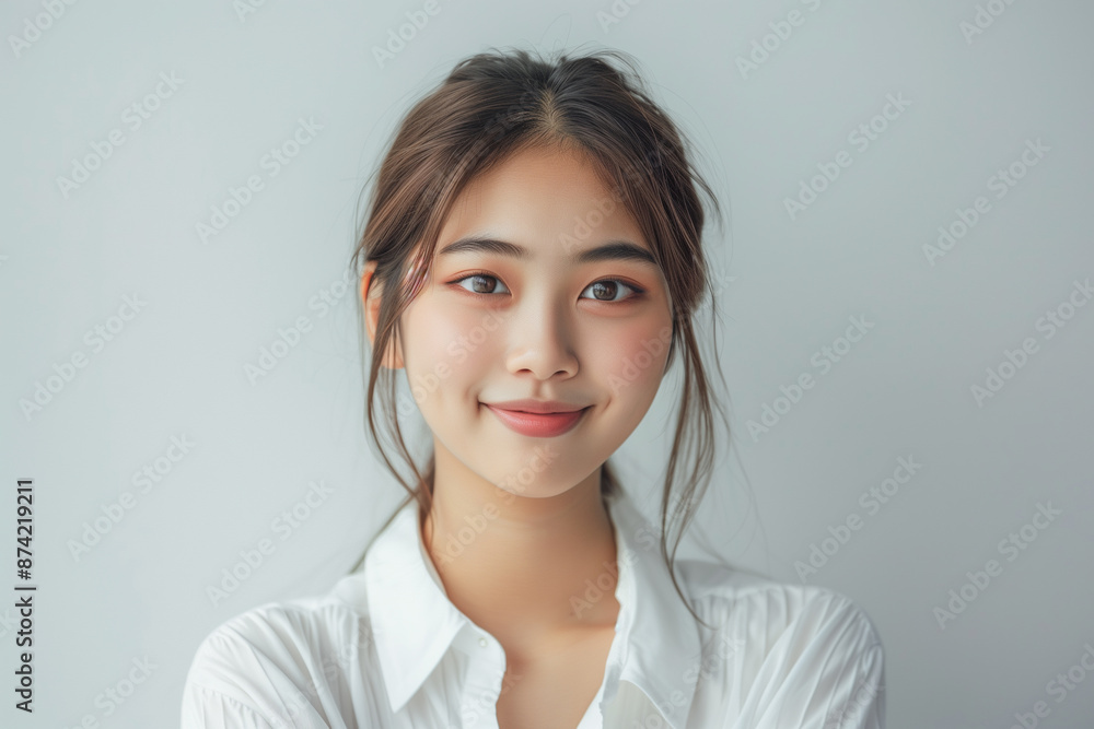 Close-up of beautiful woman with perfect healthy glowing skin Close-up of beautiful woman with perfect healthy glowing skin