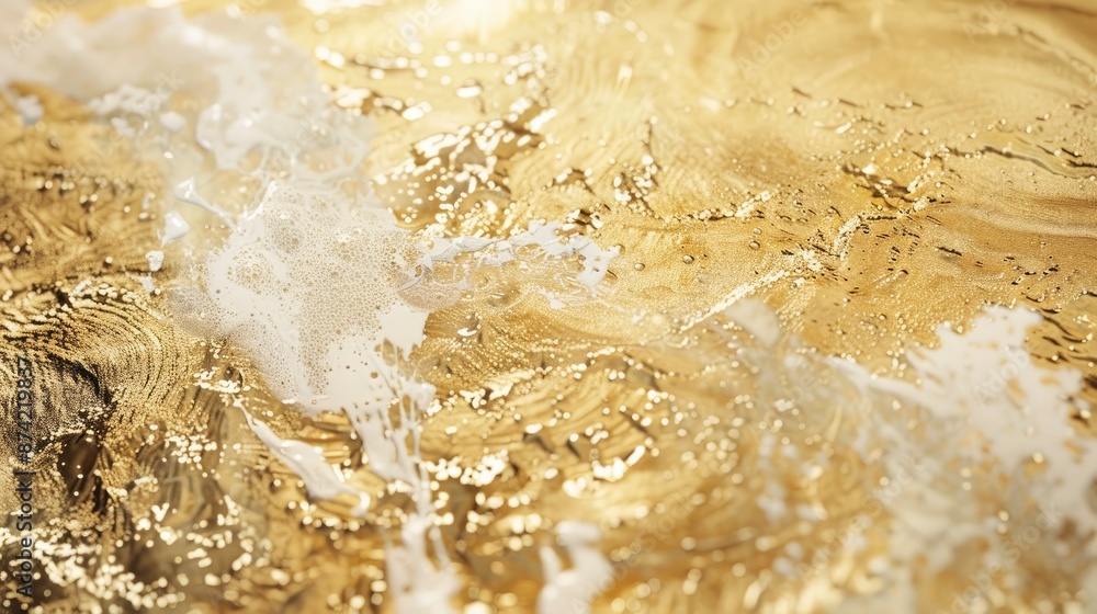 White stains on gold - generative ai White stains on gold - generative ai