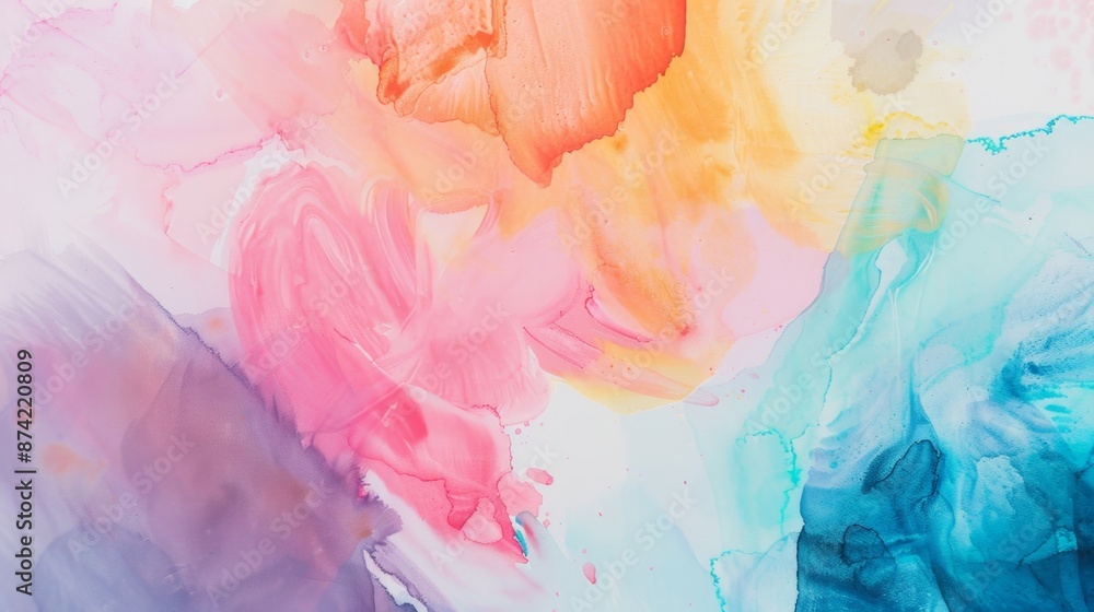 Abstract brush shapes water colors background Abstract brush shapes water colors background