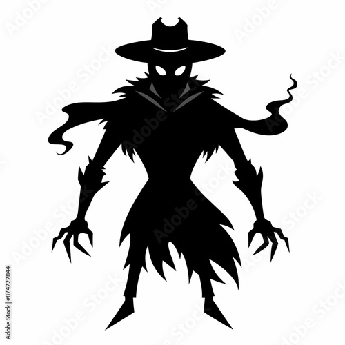 cowboy ghost black vector silhouette