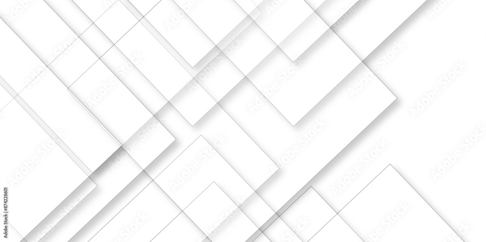 Abstract retro pattern seamless light white geometric square and line vector background. White and gray geometric square technology seamless white banner concept for business and presentation purpose Abstract retro pattern seamless light white geometric square and line vector background. White and gray geometric square technology seamless white banner concept for business and presentation purpose