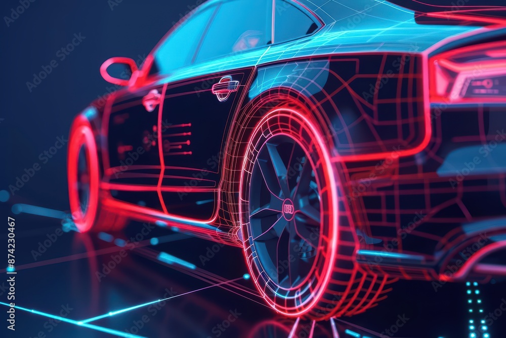 A futuristic car security system employs enchanted locks and spectral alarms that activate upon unauthorized entry A futuristic car security system employs enchanted locks and spectral alarms that activate upon unauthorized entry