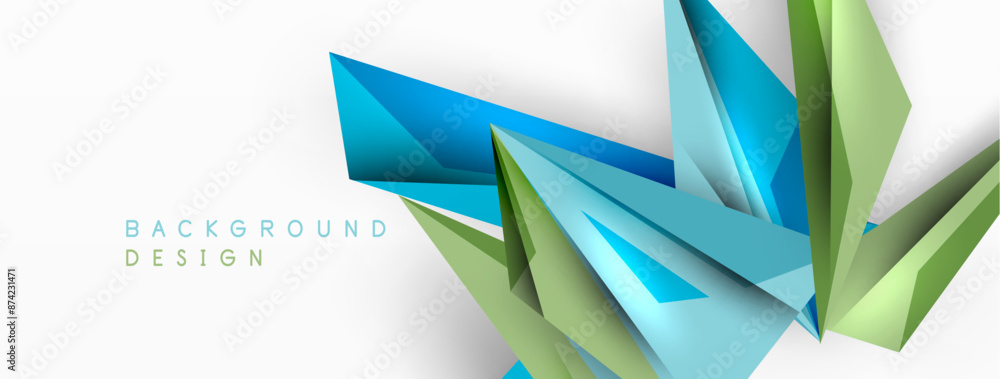 Minimal geometric abstract background. Low poly dynamic triangle design. Trendy techno business template for wallpaper, banner, background or landing Minimal geometric abstract background. Low poly dynamic triangle design. Trendy techno business template for wallpaper, banner, background or landing